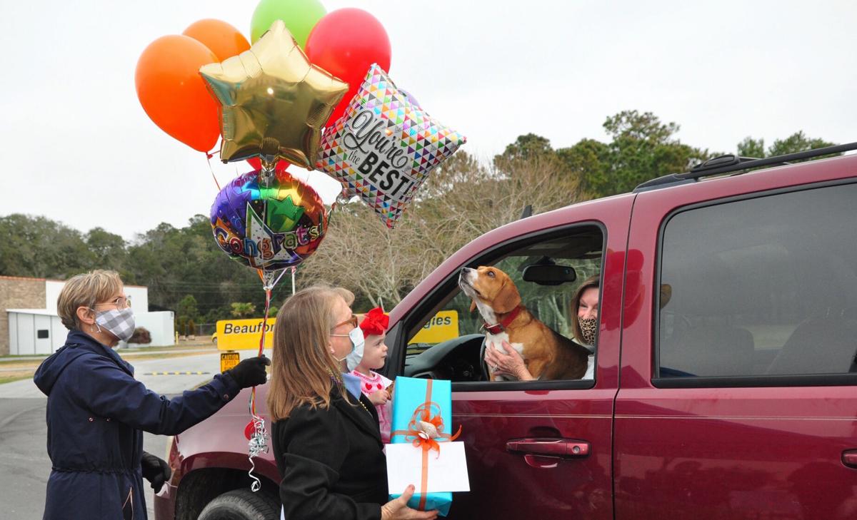 Community comes out to honor Nance with festive retirement parade