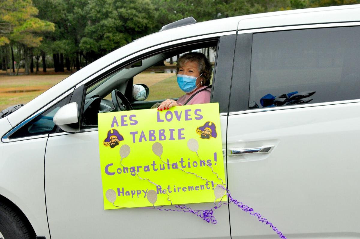 Community comes out to honor Nance with festive retirement parade