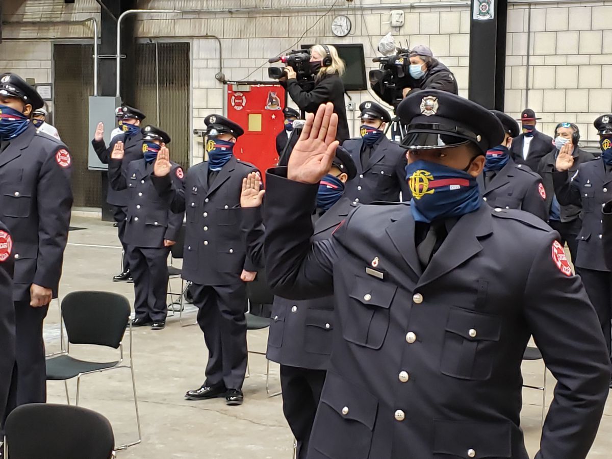 The Chicago Fire Department welcomed another graduating class on Tuesday, Feb. 16, 2021. This latest group of 125 includes 27 members of the military, and 24 graduates of Chicago Public Schools. 