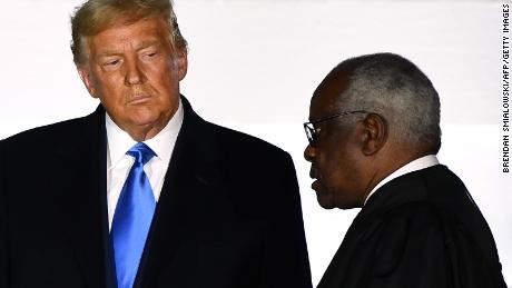 Justice Clarence Thomas reveals some sympathy for Trump&#39;s baseless fraud claims 