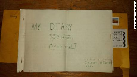 Austin Hutton hadn&#39;t seen his diary since 1988.