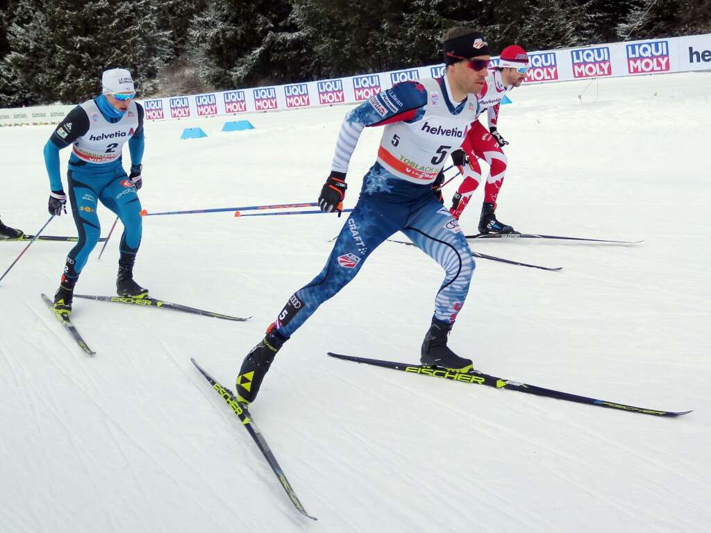 Simi Hamilton competes in a cross-country ski race. Courtesy photo.