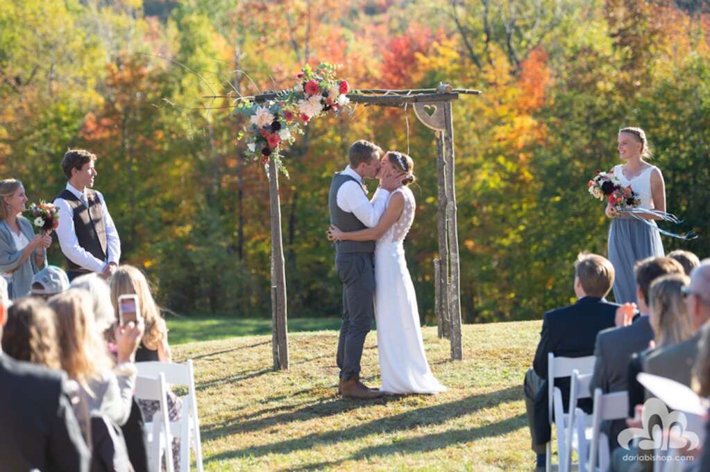 Simi Hamilton and Sophie Caldwell married in the fall of 2019 back in Vermont. Courtesy photo.