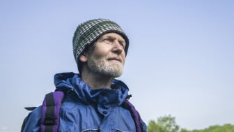 A man enjoying a hike