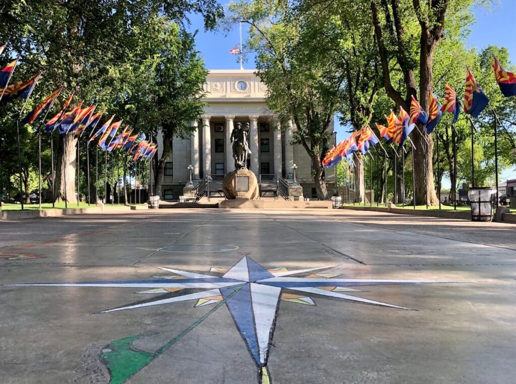 Prescott, AZ - Downtown Yavapai County Courthouse Plaza