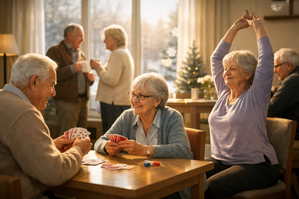 Afternoon together in the community centre